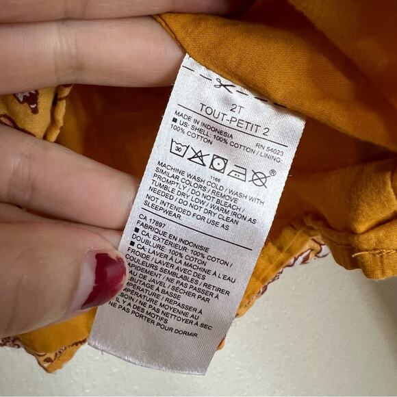 Janie & Jack mustard yellow floral ruffle peplum top 2T - Picture 5 of 6